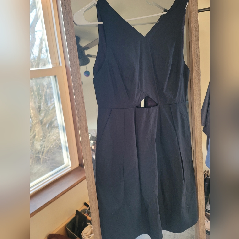 Madewell Orrin Cut Out Dress Sleeveless Sheath